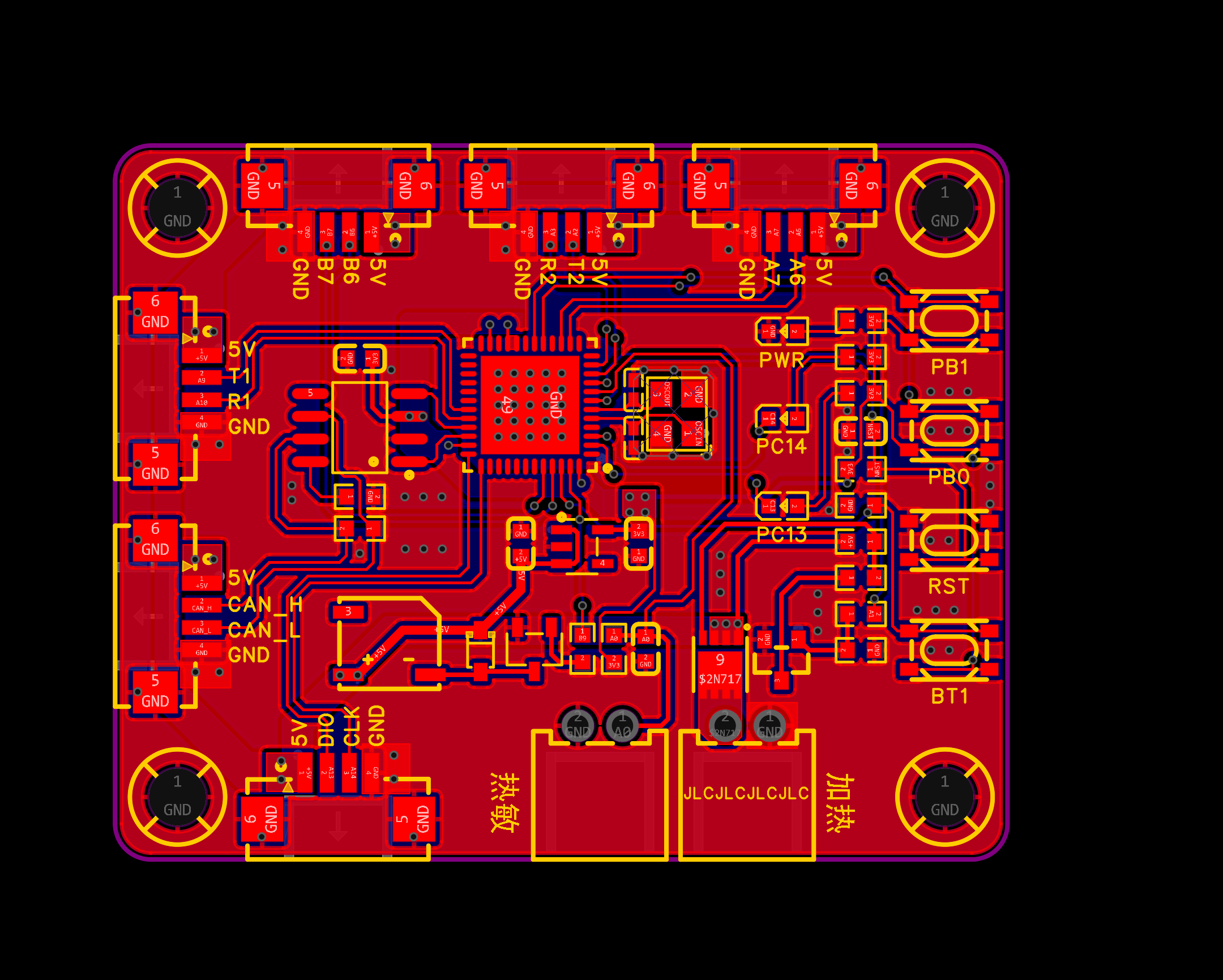 平面定位 PCB 图